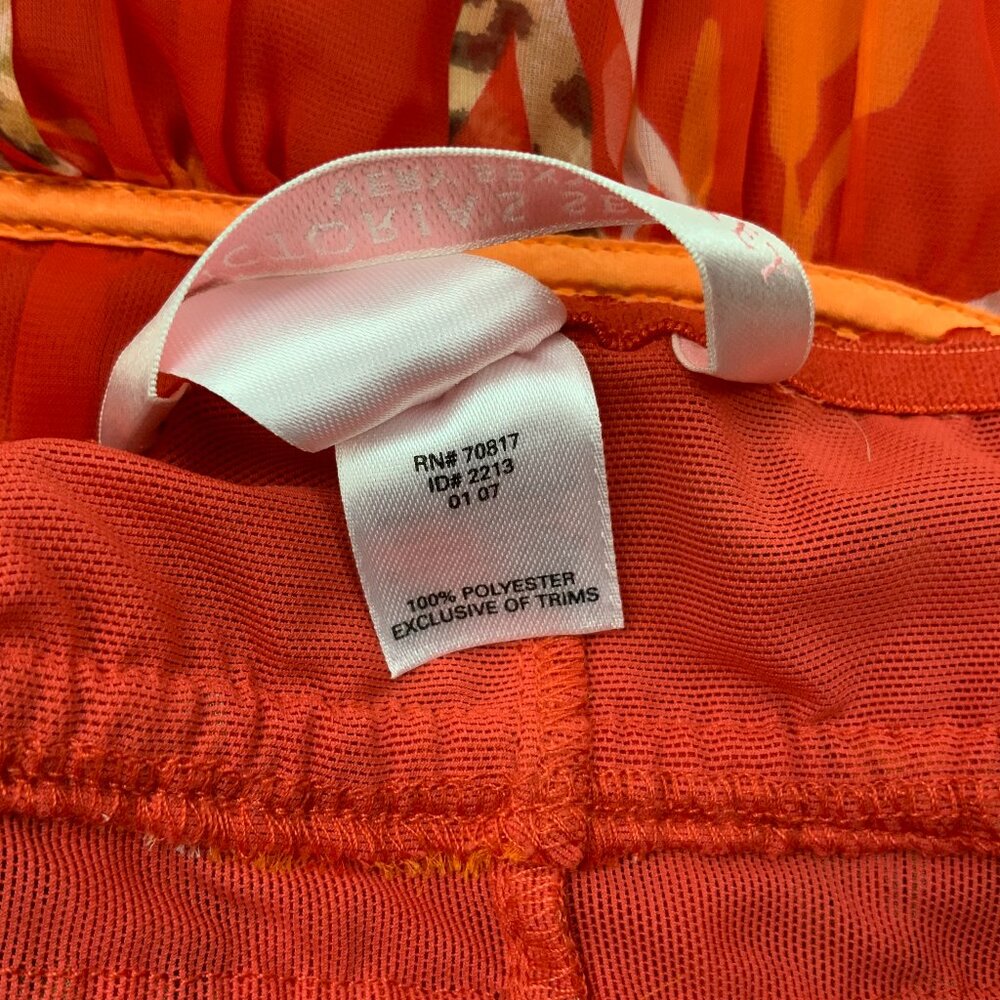 New Victoria's Secret Very Sexy Babydoll Slip Dress Chemise Orange Sz S - Picture 13 of 16